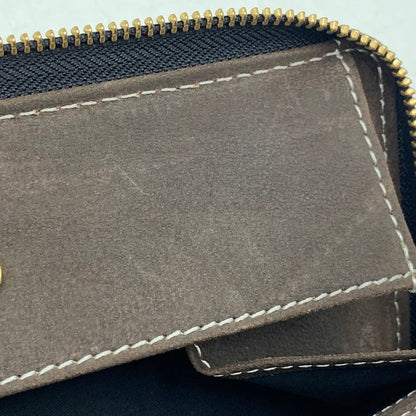 【中古品】【メンズ/レディース】 NELD ネルド CAMEL LEATHER ROUND ZIPPER LONG WALLET AN280 キャメルレザー ラウンドジッパー ロングウォレット 長財布 200-250828-as-06-izu カラー：ブラウン 万代Net店