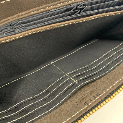 【中古品】【メンズ/レディース】 NELD ネルド CAMEL LEATHER ROUND ZIPPER LONG WALLET AN280 キャメルレザー ラウンドジッパー ロングウォレット 長財布 200-250828-as-06-izu カラー：ブラウン 万代Net店