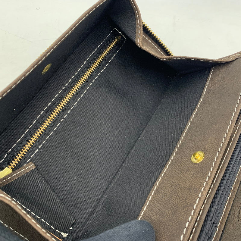 【中古品】【メンズ/レディース】 NELD ネルド CAMEL LEATHER ROUND ZIPPER LONG WALLET AN280 キャメルレザー ラウンドジッパー ロングウォレット 長財布 200-250828-as-06-izu カラー：ブラウン 万代Net店