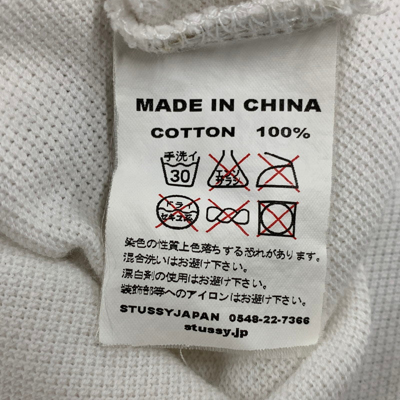【中古品】【メンズ】 OLD STUSSY AUTHENTIC オールド ステューシー オーセンティック SS POLO SHIRT ショートスリーブ ポロシャツ トップス 半袖　 142-250826-ya-04-izu サイズ：M カラー：ホワイト 万代Net店