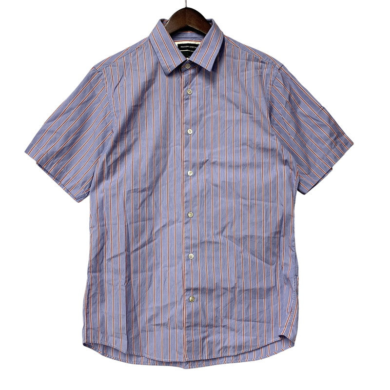 【中古品】【メンズ】 MAISON SPECIAL メゾンスペシャル ×THOMAS MASON トーマス メイソン STRIPE SS SHIRT ストライプ ショートスリーブ シャツ トップス 半袖 140-250825-ya-01-izu サイズ：46 カラー：ブルー 万代Net店