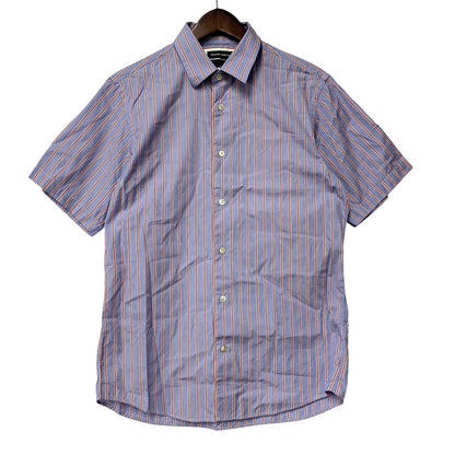 【中古品】【メンズ】 MAISON SPECIAL メゾンスペシャル ×THOMAS MASON トーマス メイソン STRIPE SS SHIRT ストライプ ショートスリーブ シャツ トップス 半袖 140-250825-ya-01-izu サイズ：46 カラー：ブルー 万代Net店