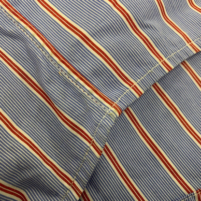 【中古品】【メンズ】 MAISON SPECIAL メゾンスペシャル ×THOMAS MASON トーマス メイソン STRIPE SS SHIRT ストライプ ショートスリーブ シャツ トップス 半袖 140-250825-ya-01-izu サイズ：46 カラー：ブルー 万代Net店