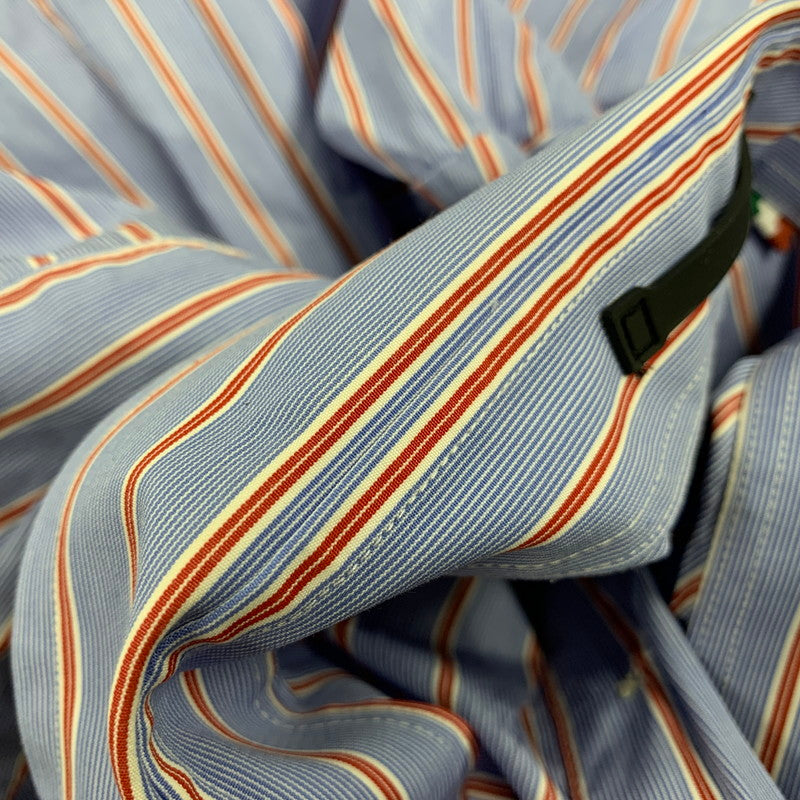 【中古品】【メンズ】 MAISON SPECIAL メゾンスペシャル ×THOMAS MASON トーマス メイソン STRIPE SS SHIRT ストライプ ショートスリーブ シャツ トップス 半袖 140-250825-ya-01-izu サイズ：46 カラー：ブルー 万代Net店