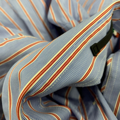 【中古品】【メンズ】 MAISON SPECIAL メゾンスペシャル ×THOMAS MASON トーマス メイソン STRIPE SS SHIRT ストライプ ショートスリーブ シャツ トップス 半袖 140-250825-ya-01-izu サイズ：46 カラー：ブルー 万代Net店