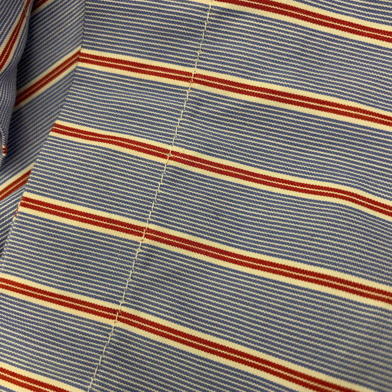 【中古品】【メンズ】 MAISON SPECIAL メゾンスペシャル ×THOMAS MASON トーマス メイソン STRIPE SS SHIRT ストライプ ショートスリーブ シャツ トップス 半袖 140-250825-ya-01-izu サイズ：46 カラー：ブルー 万代Net店