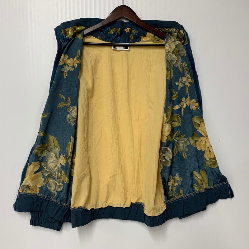 【中古品】【メンズ】 SPORT SAVVY スポーツ サヴィ USA製 FLOWER ART SATIN SWITCHING STAND COLLAR BLOUSON フラワー アート サテン スイッチング スタンド カラー ブルゾン トップス 長袖 アウター 146-250825-ya-04-izu サイズ：PL カラー：マルチカラー 万代Net店