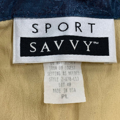 【中古品】【メンズ】 SPORT SAVVY スポーツ サヴィ USA製 FLOWER ART SATIN SWITCHING STAND COLLAR BLOUSON フラワー アート サテン スイッチング スタンド カラー ブルゾン トップス 長袖 アウター 146-250825-ya-04-izu サイズ：PL カラー：マルチカラー 万代Net店