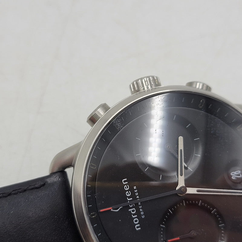 【中古品】【メンズ/レディース】 NORDGREEN ノードグリーン COPENHAGEN QUARTZ WATCH コペンハーゲン クォーツ 腕時計 197-251129-as-26-izu カラー：シルバー×ブラック 万代Net店