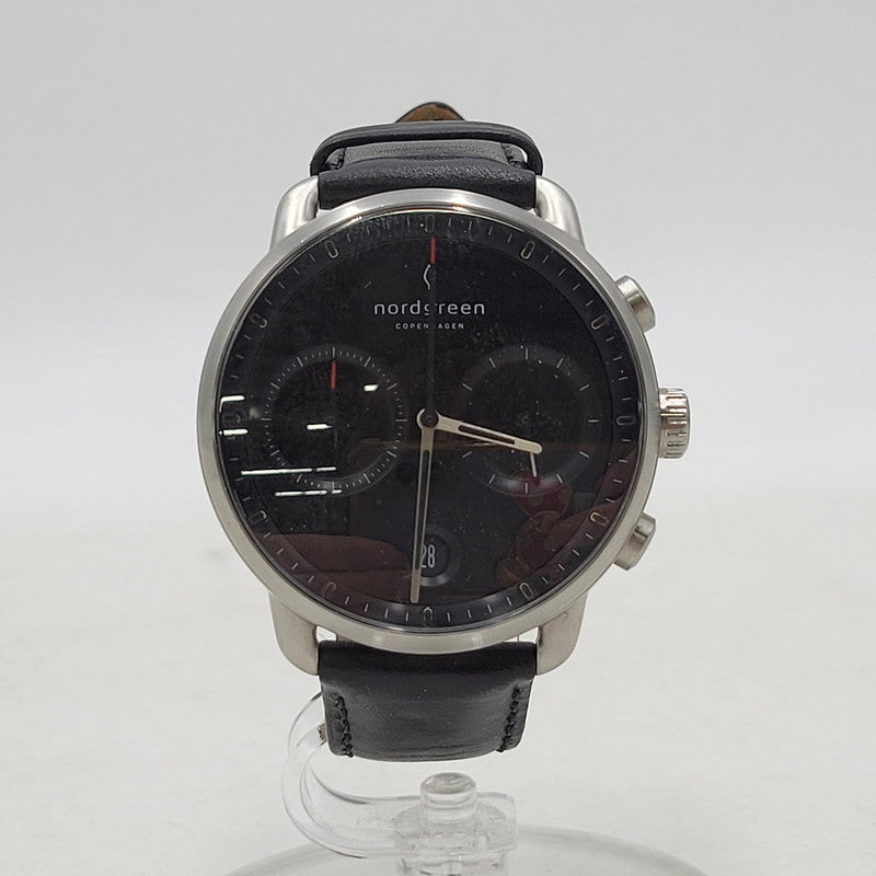 【中古品】【メンズ/レディース】 NORDGREEN ノードグリーン COPENHAGEN QUARTZ WATCH コペンハーゲン クォーツ 腕時計 197-251129-as-26-izu カラー：シルバー×ブラック 万代Net店