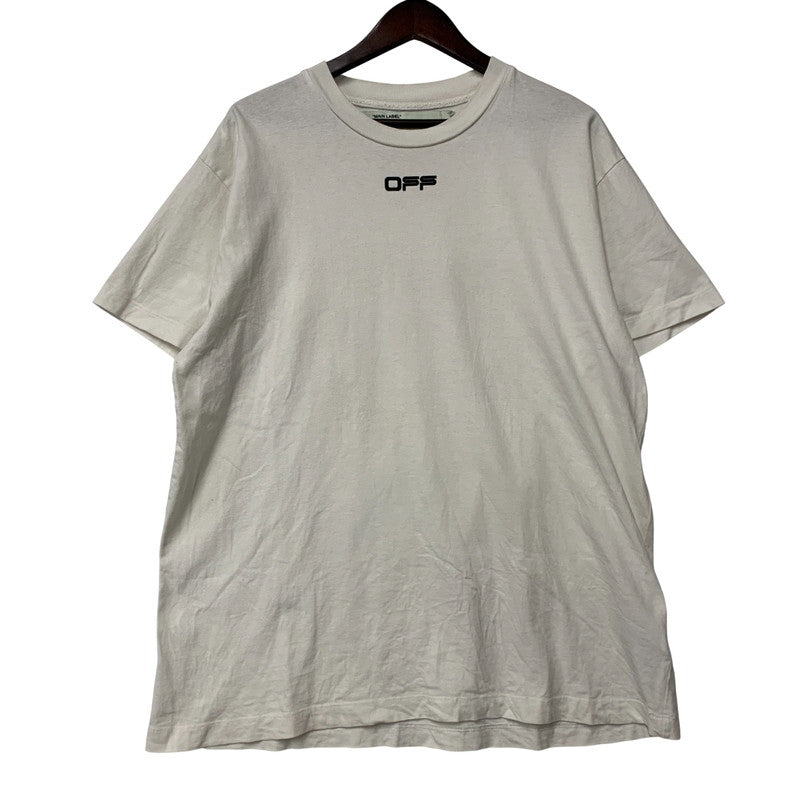 【中古品】【メンズ】 OFF-WHITE オフホワイト OMAA038S20185003 国内正規 AIRPORT TAPE エアポート テープ S/S OVER TEE ショートスリーブ オーバー Ｔシャツ トップス 半袖 142-250826-ya-09-izu サイズ：XXS カラー：WHITE 万代Net店
