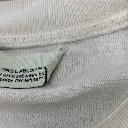 【中古品】【メンズ】 OFF-WHITE オフホワイト OMAA038S20185003 国内正規 AIRPORT TAPE エアポート テープ S/S OVER TEE ショートスリーブ オーバー Ｔシャツ トップス 半袖 142-250826-ya-09-izu サイズ：XXS カラー：WHITE 万代Net店