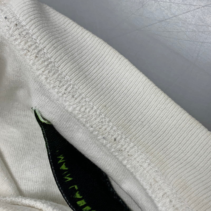 【中古品】【メンズ】 OFF-WHITE オフホワイト OMAA038S20185003 国内正規 AIRPORT TAPE エアポート テープ S/S OVER TEE ショートスリーブ オーバー Ｔシャツ トップス 半袖 142-250826-ya-09-izu サイズ：XXS カラー：WHITE 万代Net店