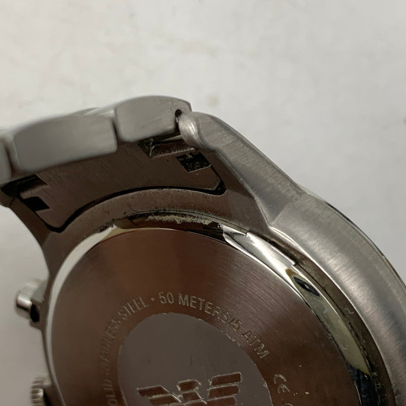 【中古品】【メンズ/レディース】 CHRONOGRAPH AR-2448 クロノグラフ ブルー文字盤 腕時計 197-251116-as-12-izu カラー：ブルー×シルバー 万代Net店
