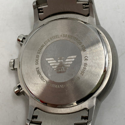 【中古品】【メンズ/レディース】 CHRONOGRAPH AR-2448 クロノグラフ ブルー文字盤 腕時計 197-251116-as-12-izu カラー：ブルー×シルバー 万代Net店