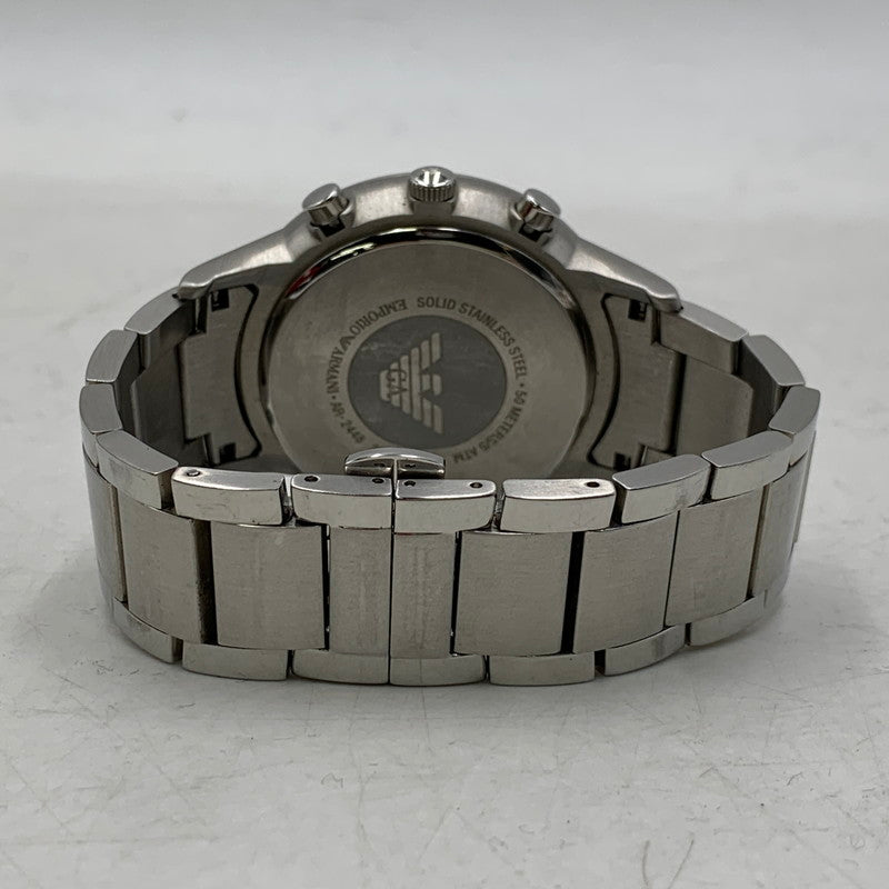 【中古品】【メンズ/レディース】 CHRONOGRAPH AR-2448 クロノグラフ ブルー文字盤 腕時計 197-251116-as-12-izu カラー：ブルー×シルバー 万代Net店