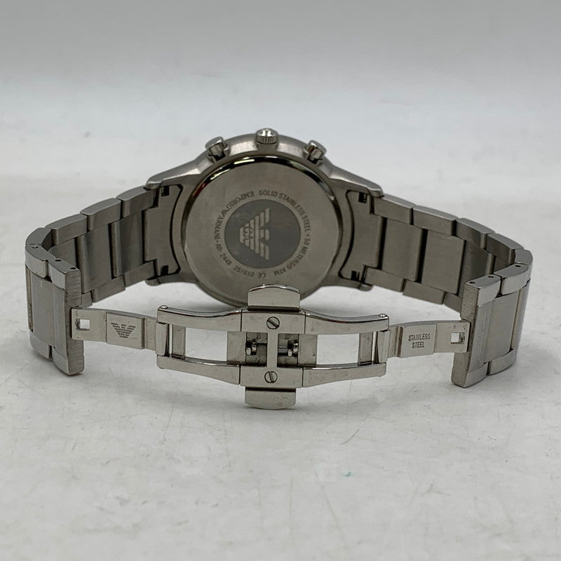 【中古品】【メンズ/レディース】 CHRONOGRAPH AR-2448 クロノグラフ ブルー文字盤 腕時計 197-251116-as-12-izu カラー：ブルー×シルバー 万代Net店