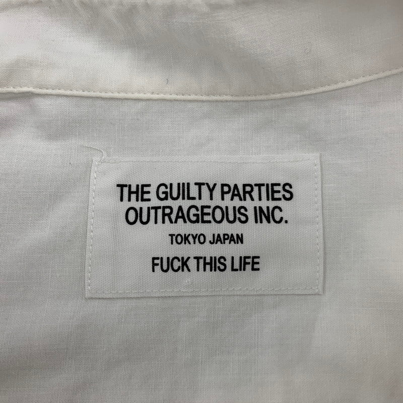 【中古品】【メンズ】 WACKO MARIA ワコマリア WARNING SS SHIRT ワーニング ショートスリーブ シャツ トップス 半袖 142-250825-ya-02-izu サイズ：M カラー：WHITE 万代Net店