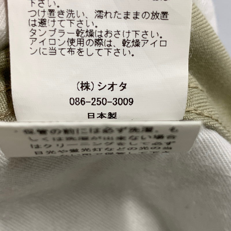 【中古品】【メンズ】 CIOTA シオタ PTLM-102M スビンコットン ウエポン チノパンツ ズボン ボトムス 151-250825-ya-08-izu サイズ：4 カラー：BEIGE 万代Net店