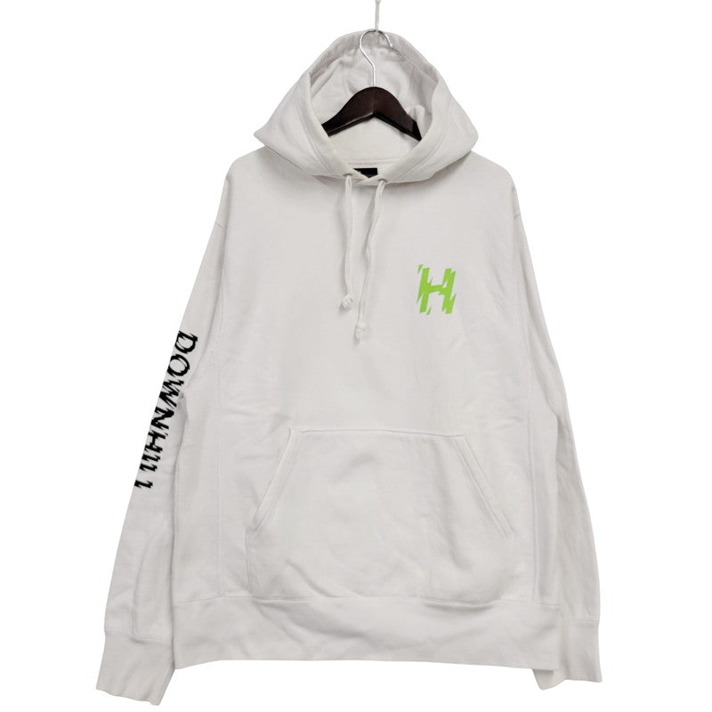 【中古品】【メンズ】 HUF ハフ DOWNHILL FROM SKIDROKYO HOODIE フーディー パーカー 長袖 トップス 142-250905-as-26-izu サイズ：L カラー：ホワイト 万代Net店