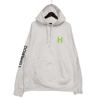 【中古品】【メンズ】 HUF ハフ DOWNHILL FROM SKIDROKYO HOODIE フーディー パーカー 長袖 トップス 142-250905-as-26-izu サイズ：L カラー：ホワイト 万代Net店