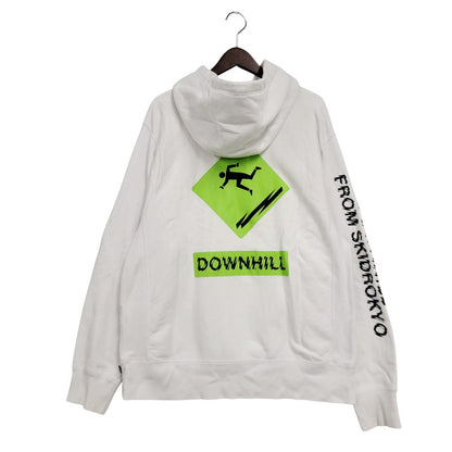 【中古品】【メンズ】 HUF ハフ DOWNHILL FROM SKIDROKYO HOODIE フーディー パーカー 長袖 トップス 142-250905-as-26-izu サイズ：L カラー：ホワイト 万代Net店