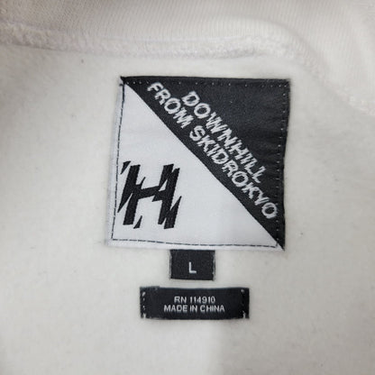 【中古品】【メンズ】 HUF ハフ DOWNHILL FROM SKIDROKYO HOODIE フーディー パーカー 長袖 トップス 142-250905-as-26-izu サイズ：L カラー：ホワイト 万代Net店