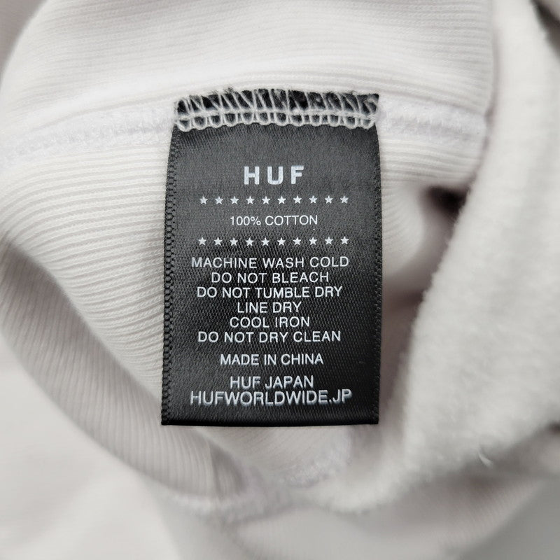 【中古品】【メンズ】 HUF ハフ DOWNHILL FROM SKIDROKYO HOODIE フーディー パーカー 長袖 トップス 142-250905-as-26-izu サイズ：L カラー：ホワイト 万代Net店