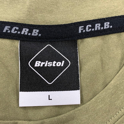 【中古品】【メンズ】 FCRB エフシーアールビー FCRB 220010 POLARTEC POWER DRY AUTHENTIC LOGO TEE ポーラテック パワー ドライ オーセンティック ロゴ Ｔシャツ トップス 半袖 142-250826-ya-10-izu サイズ：L カラー：カーキ 万代Net店