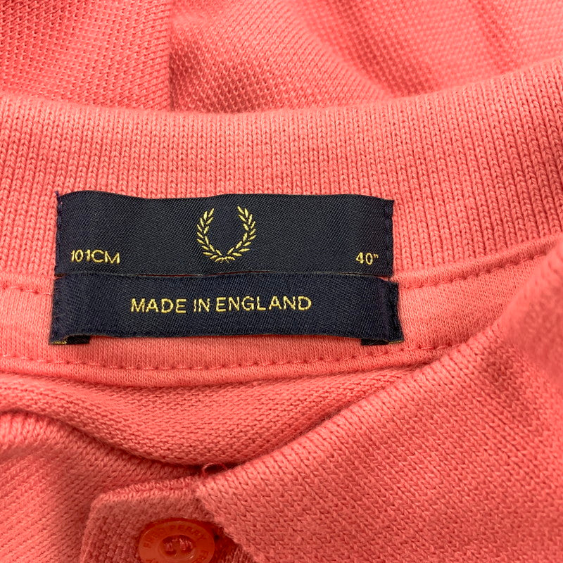 【中古品】【メンズ】 FRED PERRY フレッドペリー M12N SS POLO SHIRT ショートスリーブ ポロシャツ トップス 半袖 141-250826-ya-05-izu サイズ：40 カラー：ピンク 万代Net店