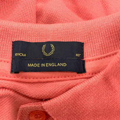 【中古品】【メンズ】 FRED PERRY フレッドペリー M12N SS POLO SHIRT ショートスリーブ ポロシャツ トップス 半袖 141-250826-ya-05-izu サイズ：40 カラー：ピンク 万代Net店