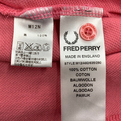 【中古品】【メンズ】 FRED PERRY フレッドペリー M12N SS POLO SHIRT ショートスリーブ ポロシャツ トップス 半袖 141-250826-ya-05-izu サイズ：40 カラー：ピンク 万代Net店