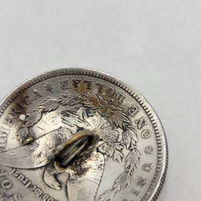 【中古品】【メンズ】 VINTAGE ヴィンテージ AMERICA アメリカ 1888年 モルガンコインコンチョ アクセサリー 小物 192-250824-ma-22-izu カラー：シルバー 万代Net店