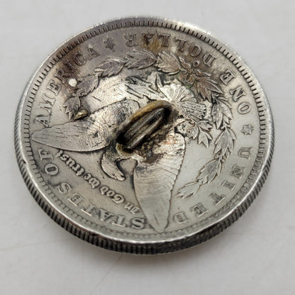 【中古品】【メンズ】 VINTAGE ヴィンテージ AMERICA アメリカ 1888年 モルガンコインコンチョ アクセサリー 小物 192-250824-ma-22-izu カラー：シルバー 万代Net店