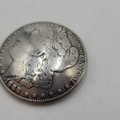 【中古品】【メンズ】 VINTAGE ヴィンテージ AMERICA アメリカ 1888年 モルガンコインコンチョ アクセサリー 小物 192-250824-ma-22-izu カラー：シルバー 万代Net店