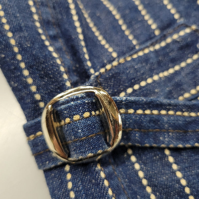 【中古品】【メンズ】 TROPHY CLOTHING トロフィークロージング HICKORY STRIPE DENIM COVERALL JACKET ヒッコリーストライプデニムカバーオールジャケット アウター 長袖 145-250824-ma-11-izu サイズ：36/5 カラー：ブルー 万代Net店