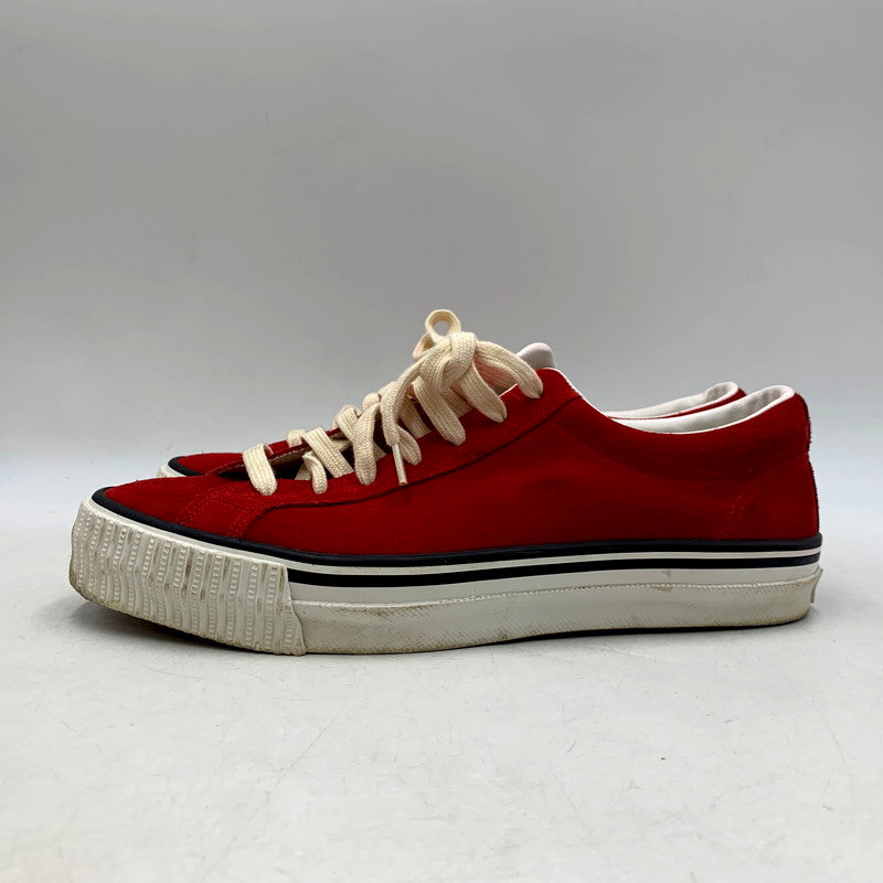 【中古品】【メンズ】 WAREHOUSE ウエアハウス 3400 LOW CUT SNEAKERS ローカットスニーカー 靴 シューズ 162-250828-ma-20-izu サイズ：9 カラー：レッド 万代Net店