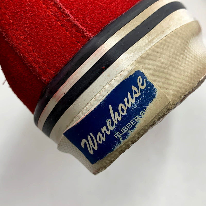 【中古品】【メンズ】 WAREHOUSE ウエアハウス 3400 LOW CUT SNEAKERS ローカットスニーカー 靴 シューズ 162-250828-ma-20-izu サイズ：9 カラー：レッド 万代Net店