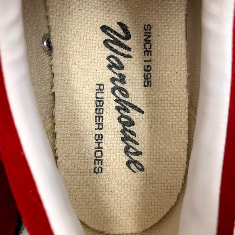 【中古品】【メンズ】 WAREHOUSE ウエアハウス 3400 LOW CUT SNEAKERS ローカットスニーカー 靴 シューズ 162-250828-ma-20-izu サイズ：9 カラー：レッド 万代Net店