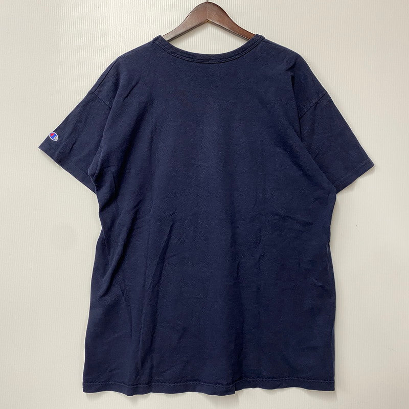 【中古品】【メンズ】 Champion チャンピオン USA製 トリコタグ後期 80S NOTRE DAME SS TEE 80年代 ノートルダム ショートスリーブT トップス 半袖 146-250830-ma-22-izu サイズ：XL カラー：ネイビー 万代Net店