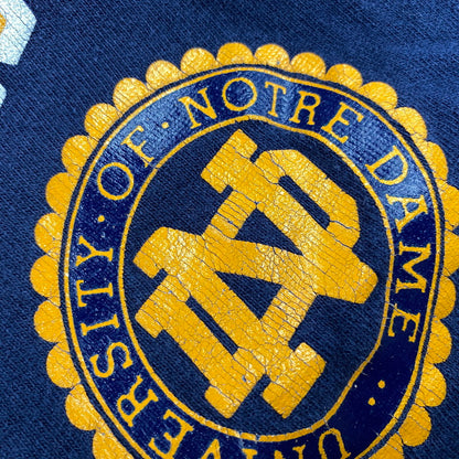 【中古品】【メンズ】 Champion チャンピオン USA製 トリコタグ後期 80S NOTRE DAME SS TEE 80年代 ノートルダム ショートスリーブT トップス 半袖 146-250830-ma-22-izu サイズ：XL カラー：ネイビー 万代Net店