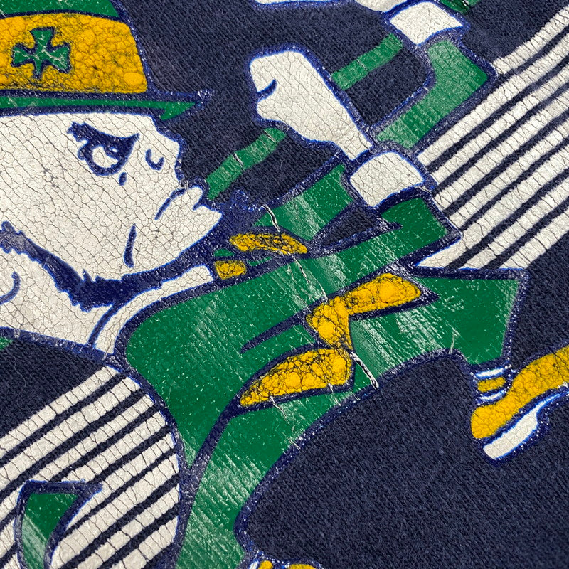 【中古品】【メンズ】 Champion チャンピオン USA製 トリコタグ後期 80S NOTRE DAME SS TEE 80年代 ノートルダム ショートスリーブT トップス 半袖 146-250830-ma-22-izu サイズ：XL カラー：ネイビー 万代Net店
