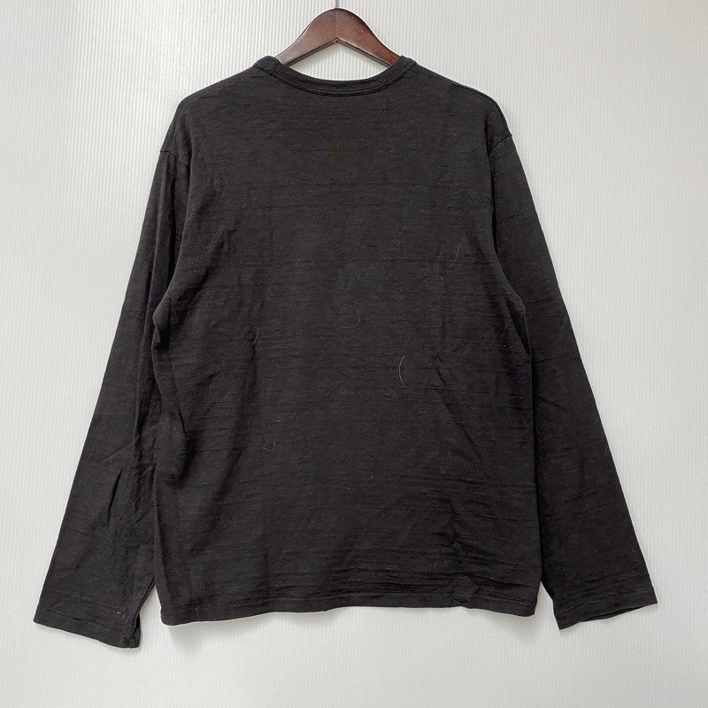 【中古品】【メンズ】 WAREHOUSE ウエアハウス 無地 LS TEE ロングスリーブT トップス 長袖 145-250830-ma-21-izu サイズ：L カラー：チャコール 万代Net店