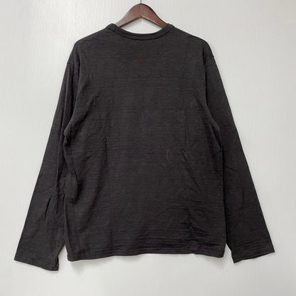 【中古品】【メンズ】 WAREHOUSE ウエアハウス 無地 LS TEE ロングスリーブT トップス 長袖 145-250830-ma-21-izu サイズ：L カラー：チャコール 万代Net店