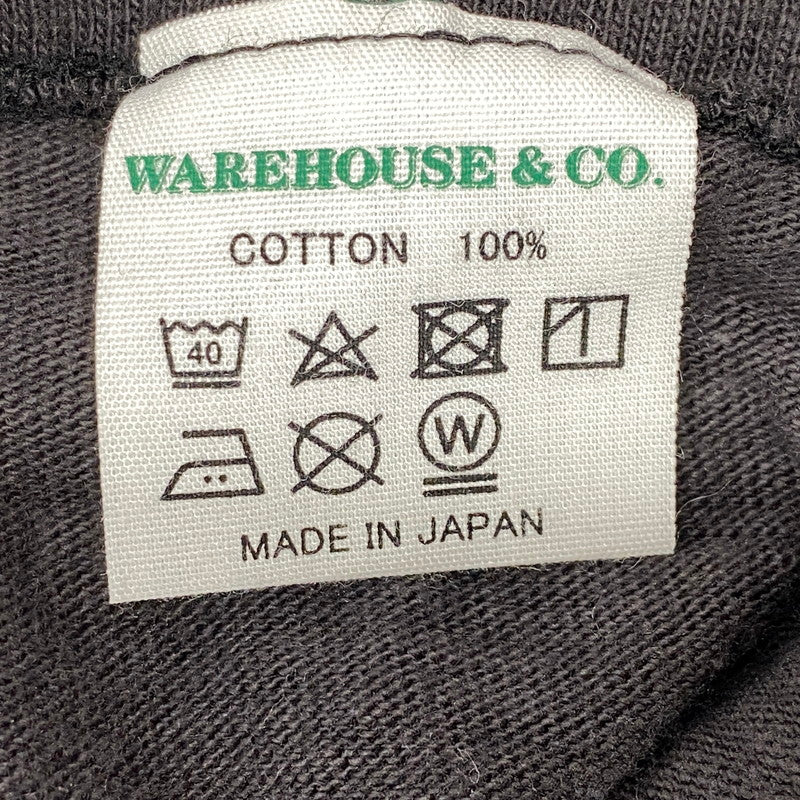 【中古品】【メンズ】 WAREHOUSE ウエアハウス 無地 LS TEE ロングスリーブT トップス 長袖 145-250830-ma-21-izu サイズ：L カラー：チャコール 万代Net店