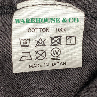 【中古品】【メンズ】 WAREHOUSE ウエアハウス 無地 LS TEE ロングスリーブT トップス 長袖 145-250830-ma-21-izu サイズ：L カラー：チャコール 万代Net店