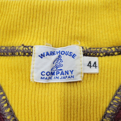 【中古品】【メンズ】 WAREHOUSE ウエアハウス LOT.494 直営店限定 23AW MISSOURI MILITARY ACADEMY 両V SWEATSHIRT ミズーリミリタリーアカデミー スウェットシャツ トップス 長袖 145-250824-ma-10-izu サイズ：44 カラー：ボルドー×イエロー 万代Net店