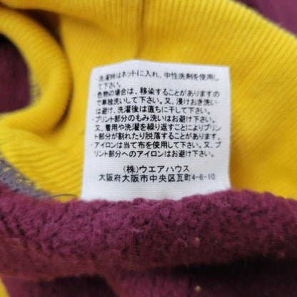 【中古品】【メンズ】 WAREHOUSE ウエアハウス LOT.494 直営店限定 23AW MISSOURI MILITARY ACADEMY 両V SWEATSHIRT ミズーリミリタリーアカデミー スウェットシャツ トップス 長袖 145-250824-ma-10-izu サイズ：44 カラー：ボルドー×イエロー 万代Net店