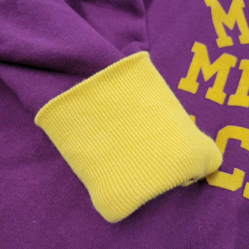 【中古品】【メンズ】 WAREHOUSE ウエアハウス LOT.494 直営店限定 23AW MISSOURI MILITARY ACADEMY 両V SWEATSHIRT ミズーリミリタリーアカデミー スウェットシャツ トップス 長袖 145-250824-ma-10-izu サイズ：44 カラー：ボルドー×イエロー 万代Net店