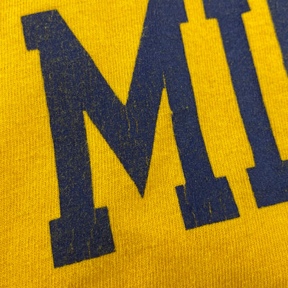 【中古品】【メンズ】 Champion チャンピオン USA製 90S MICHIGAN SS TEE 90年代 ミシガン ショートスリーブT トップス 半袖 146-250830-ma-17-izu サイズ：L カラー：イエロー 万代Net店